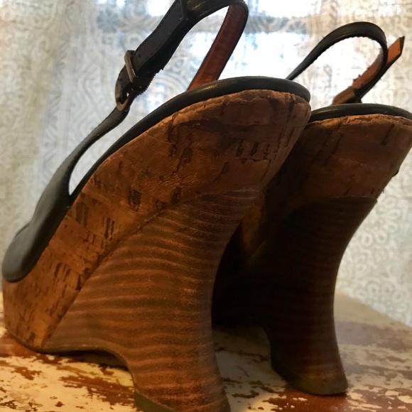 CORSO COMO Black Wedge Platforms - Picture 7 of 8